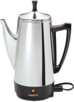 Presto 02811 Stainless Steel Electric Coffee Percolator - 12-Cups, Easy-Pour Spout, Stay-Cool Handle, Make 2-12 Cups - Image 2