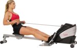 Sunny Health & Fitness Rowing Machine for Low Impact Full Body Workouts Home Training, Flip-able Equipment for EZ-Storage, Optional Magnetic or Air Resistance w/Free SunnyFit App Connection - Image 2