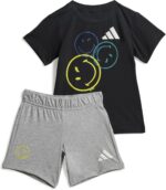 adidas Unisex-Baby Smiley World Summer Set, Black/White, 4 Years - Image 2