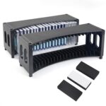 alavisxf xx CD Storage Rack, Upgrade 2 Pack Stackable ABS CD Storage Organizer Can Hold 40 Slim CD Jewel Cases, CD Organizer Holder Rack for Home, Office, Movie Music Room (CD Rack) - Image 2