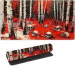 for MTG Playmat with Storage Bags, Card Playmat for TCG Card Playing Game,Rollable & Foldable for PTCG and Board Game Mat for Cards,Non-Slip Skulls Desk Mat for Home Office - Image 2
