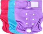 wegreeco Washable Reusable Premium Female Dog Diapers, Medium Large Small Dog Doggie Puppy & Doggy Diapers Female,Period Panties in Heat (Pack of 3, Medium) - Image 2
