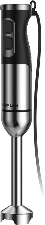 1000W Powerful Immersion Blender Handheld, 2025 New Update Hand Blender with 25-Speed and Heavy-Duty Copper Motor (Silver) - Image 2