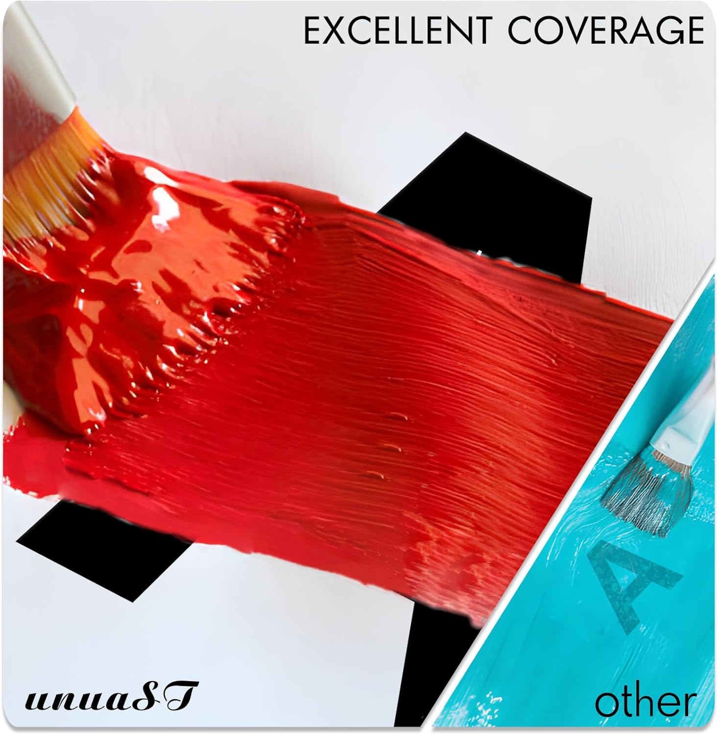 Acrylic Paint Sets for Adults, 14 Colors Large Bulk Acrylic Paints kits Rich Pigment Art Painting Supplies for Artists/Beginners, Paint Sets for Canvas with Pump, Color Wheel (10oz/300ml) - Image 5