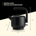 Fellow Electric Clyde Kettle - 1.5 Liter Capacity - Modern Twist On Stovetop Design, All-Purpose, Stainless Steel - Warm Water for Ramen, Oatmeal, Tea, Coffee & more - Large Capacity - Image 5
