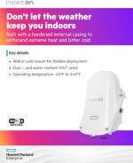 HPE Networking Instant On Access Point AP27 2x2 WiFi 6 Outdoor Wireless Access Point | Power Source Not Included | US Model (S1T36A) - Image 5