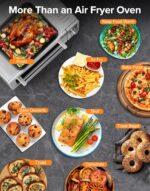 Nuwave Bravo Pro Smart 21QT Toaster Oven Air Fryer Combo, Convection Oven Countertop, 10 functions all in 1, with even & quick crisp technology, 50-450°F, 1800W, Stainless Steel - Image 8