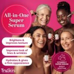 TruSkin Vitamin C Super Serum for Face - Five Skin Benefits in One Serum with Vitamin C, Retinol, Niacinamide, Hyaluronic Acid & Squalane - Brighten, Firm & Smooth the Look of Skin - 1 fl oz - Image 4