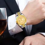 SENRUD Men's Classic Design Analog Quartz Watches Fashion Business Watch Stainless Steel Waterproof Date Casual Wrist Watch for Men - Image 4