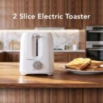 OVENTE Electric Toaster Machine with 6-Shade Browning Selector Setting, Compact Design and Removable Crumb Tray, 700W Power Perfect for Toasting Bread, Thin Bagels and Waffles - Image 4