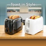 OVENTE Electric Toaster Machine with 6-Shade Browning Selector Setting, Compact Design and Removable Crumb Tray, 700W Power Perfect for Toasting Bread, Thin Bagels and Waffles - Image 9