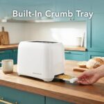 OVENTE Electric Toaster Machine with 6-Shade Browning Selector Setting, Compact Design and Removable Crumb Tray, 700W Power Perfect for Toasting Bread, Thin Bagels and Waffles - Image 11