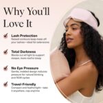 Kitsch Contour Pillow Eye Mask – Softer Than Silk Eye Masks for Sleep, Blindfold Sleep Masks for Women & Men, No Eye Pressure, Lightweight, Eye Care, Travel Essentials - Blush - Image 4