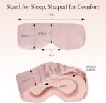 Kitsch Contour Pillow Eye Mask – Softer Than Silk Eye Masks for Sleep, Blindfold Sleep Masks for Women & Men, No Eye Pressure, Lightweight, Eye Care, Travel Essentials - Blush - Image 6