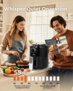 Bear Small Air Fryer 2.1 QT, Mini Airfryer Adjustable Time&Temp Control, Compact Size Space Saving for 1-2 People Quick Healthy Meals Snack in Minutes with Nonstick Basket - Image 7