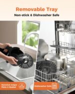 Bear Small Air Fryer 2.1 QT, Mini Airfryer Adjustable Time&Temp Control, Compact Size Space Saving for 1-2 People Quick Healthy Meals Snack in Minutes with Nonstick Basket - Image 8