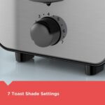 BLACK+DECKER 2-Slice Stainless Steel Toaster with 7 Toast Shades, Extra-Wide Self-Centering Slots - Image 3