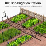 MIXC 230FT Quick-Connect Drip Irrigation System Kit, Automatic Garden Watering System with 1/4" & 1/2" Fast-Lock Tubing - Adjustable Nozzles & Sprinklers for Garden, Greenhouse, Lawn, Potted Plants - Image 6