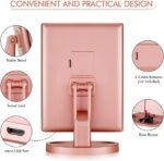 Trifold Makeup Mirror Vanity Mirror with Lights,1X 2X 3X Magnification,Touch Control,Adjustable Rotation,Dual Power Supply,Portable Travel Cosmetic Mirror,Birthday Gifts for Women,Teengirls - Image 5