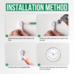 Wall Clock 12 In White-Silver Modern Simple Quartz Decorative Clock Non-Ticking Silent Battery Operated Round Wall Clocks Trendy and Practical Best Gift for Living Room Bedroom Kitchen Office - Image 10