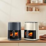 Sweetcrispy 6QT Air Fryer with Window, Square Airfryer Oven 12-in-1 for Family, 400°F Rapid Air Crispy Technology, Roast Bake Dehydrate, Nonstick & Easy-Clean Basket, White - Image 7