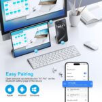 Wireless Earbuds for iPhone, 5.3 Bluetooth Headphones for Apple Earbuds Wireless, ENC Noise Cancelling 40Hrs Playback in Ear Air Buds Pods HiFi Bass for iPhone 17 16 15/iPad/PC/Laptop/Switch/White - Image 4