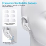 Wireless Earbuds for iPhone, 5.3 Bluetooth Headphones for Apple Earbuds Wireless, ENC Noise Cancelling 40Hrs Playback in Ear Air Buds Pods HiFi Bass for iPhone 17 16 15/iPad/PC/Laptop/Switch/White - Image 7
