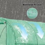 10×7×7 FT Greenhouses for Outdoors Heavy Duty, Large Walk in Green Houses for Outside with 6 Ventilated Mesh Windows & Roll-up Door & Reinforced Frame - Image 6