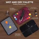 Nicpro All-In-One Miniature Painting Kit, Including 18 Colors Model Paint, Wet Palette, 11PCS Detail Paint Brushes Drybrush, Magnetic Painting Handle, 2PCS Sponges, 50PCS Pallet Paper and Brush Holder - Image 6