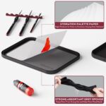 Nicpro All-In-One Miniature Painting Kit, Including 18 Colors Model Paint, Wet Palette, 11PCS Detail Paint Brushes Drybrush, Magnetic Painting Handle, 2PCS Sponges, 50PCS Pallet Paper and Brush Holder - Image 9