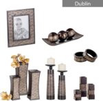 Creative Scents Dublin Brown Decorative Tray & Orb Set - 4-Piece Centerpiece for Living Room, Dining Room & Entry Table Decor - Image 10