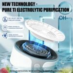 Fruit and Vegetable Washing Machine, Upgrade Titanium Electrolysis Purification Fruit Cleaner Device Waterproof Fruit and Vegetable Purifier Clean Fresh Produce in Water (White) - Image 4