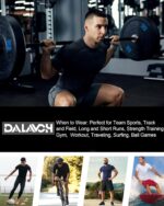Dalavch 5 Pack Men’s Compression Shirts Short Sleeve Cool Dry Sports Athletic Workout Base Layer Undershirt T-Shirt Tops - Image 7