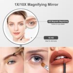 10.5" Professional Makeup Mirror with Lights, Rechargeable HD Vanity Mirror, CRI≥98 True-Sunlight, 3 Color Modes & Stepless Dimming, 5000mAh, Valentines Day Gifts for Her - Image 4