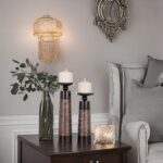 Creative Scents Dublin Brown Pillar Candle Holder Set of 2 - Home Decor Aesthetic, Coffee Table Decor Mantel Centerpieces Table Decorations, Living Room Decor or Dining Tabletop Decor -Gift Packaged- - Image 7