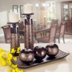 Creative Scents Dublin Brown Pillar Candle Holder Set of 2 - Home Decor Aesthetic, Coffee Table Decor Mantel Centerpieces Table Decorations, Living Room Decor or Dining Tabletop Decor -Gift Packaged- - Image 9