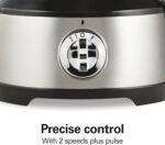 Hamilton Beach Food Processor & Vegetable Chopper for Slicing, Shredding, Mincing, and Puree, 10 Cups + Easy Clean Bowl Scraper, Black and Stainless Steel (70730) - Image 6