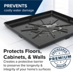 Camco Washing Machine Drain Pan - Features a Durable Plastic Construction, 1-inch/1.5-inch PVC Drain Fitting, and Measures 30-inches (L) x 32-inches (W) x 2 ½-inches (H) (OD) (20750) - Image 5