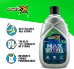 SWEAT X Max Odor Defense Laundry Detergent Liquid - Natural Washing Detergent for Activewear & Gym Clothes - Laundry Detergent for Sensitive Skin - Concentrated Detergent, 45 Loads (1 Bottle) - Image 3