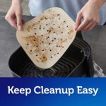 Reynolds Kitchens Air Fryer Liners Disposable, Unbleached Parchment Paper Sheets, 50 Count - Image 8