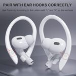2 Pairs AirPods Ear Hooks for AirPods Pro 2, Pro, 4, 3, 2 & 1 - Upgraded Anti Slip Sports Clip Hooks - White - Image 5
