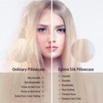 Mulberry Silk Pillow Cases Set of 2, Both Sides Real Silk Pillowcase for Hair and Skin Prevent Acne Pillowcase Organic Silk Pillowcase 2 Pack with Hidden Zipper, Black, Standard (20"×26") - Image 4