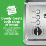 Hamilton Beach 4 Slice Toaster with Extra-Wide Slots, Bagel Setting, Toast Boost, Slide-Out Crumb Tray, Auto-Shutoff & Cancel Button, Stainless Steel (24798) - Image 3