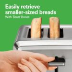 Hamilton Beach 4 Slice Toaster with Extra-Wide Slots, Bagel Setting, Toast Boost, Slide-Out Crumb Tray, Auto-Shutoff & Cancel Button, Stainless Steel (24798) - Image 7