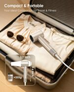 Hair Dryer Ionic with Diffuser - 160,000 RPM Professional High-Speed Blow Dryer, 500M Negative Ions Fast Drying for Women, Lightweight, Low Noise Dryer for Curly or Straight Hair - Image 8