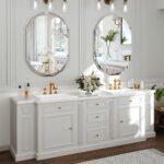 36x24 Inch Beveled Oval Bathroom Mirror, Frameless Copper-Free Silver Mirror, Modern Vanity Mirror, Decorative Wall Mirrors Over Sink for Restroom, Bedroom, Living Room, Bathroom, Entryway - Image 7