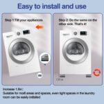 4Pcs Anti Vibration Pads for Washing Machine, Stops Washer Dryer Moving, Prevents Noise, Vibration Transfer, Antivibration Stabilizer Support Feet (Increase1.8in) - Image 7