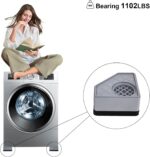 4Pcs Anti Vibration Pads for Washing Machine, Stops Washer Dryer Moving, Prevents Noise, Vibration Transfer, Antivibration Stabilizer Support Feet (Increase1.8in) - Image 8