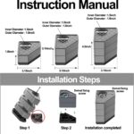 4Pcs Anti Vibration Pads for Washing Machine, Stops Washer Dryer Moving, Prevents Noise, Vibration Transfer, Antivibration Stabilizer Support Feet (Increase1.8in) - Image 9