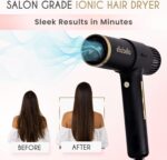 ELLA BELLA® Ionic Salon Hair Dryer with Diffuser • Negative Ion Blow Dryer • for All Hair Types • Intelligent Heat & Speed Control • Lightweight & Low-Noise Design • Rapid Drying & Precision Styling - Image 5